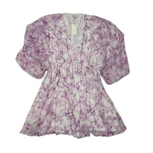 A New Day Purple Floral Mini Dress